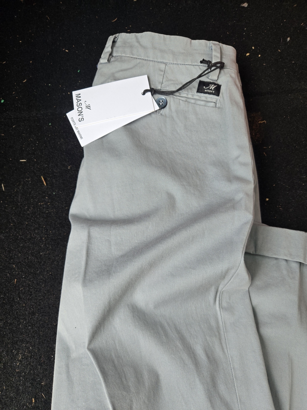 Mason's Men's Chinos - Light Gray Slim Fit Size 48 Or 32 New York Style